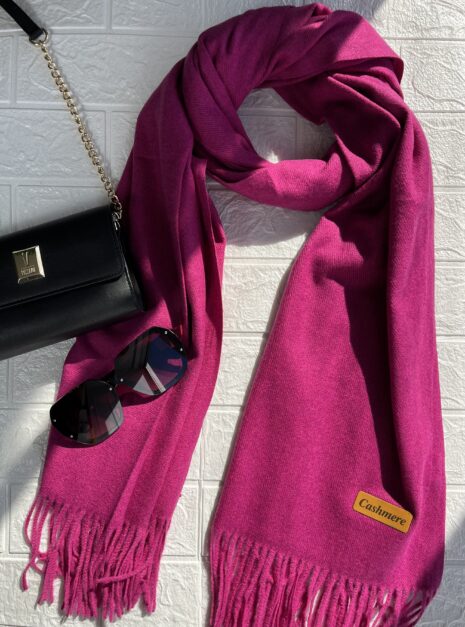 lenço flanelado liso rosa pink
