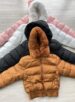 jaqueta puffer reversível laura caramelo