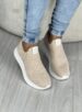 tênis knit aveia via marte 23 19001 01