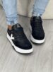 tênis casual glitter preto via marte 053 008 02