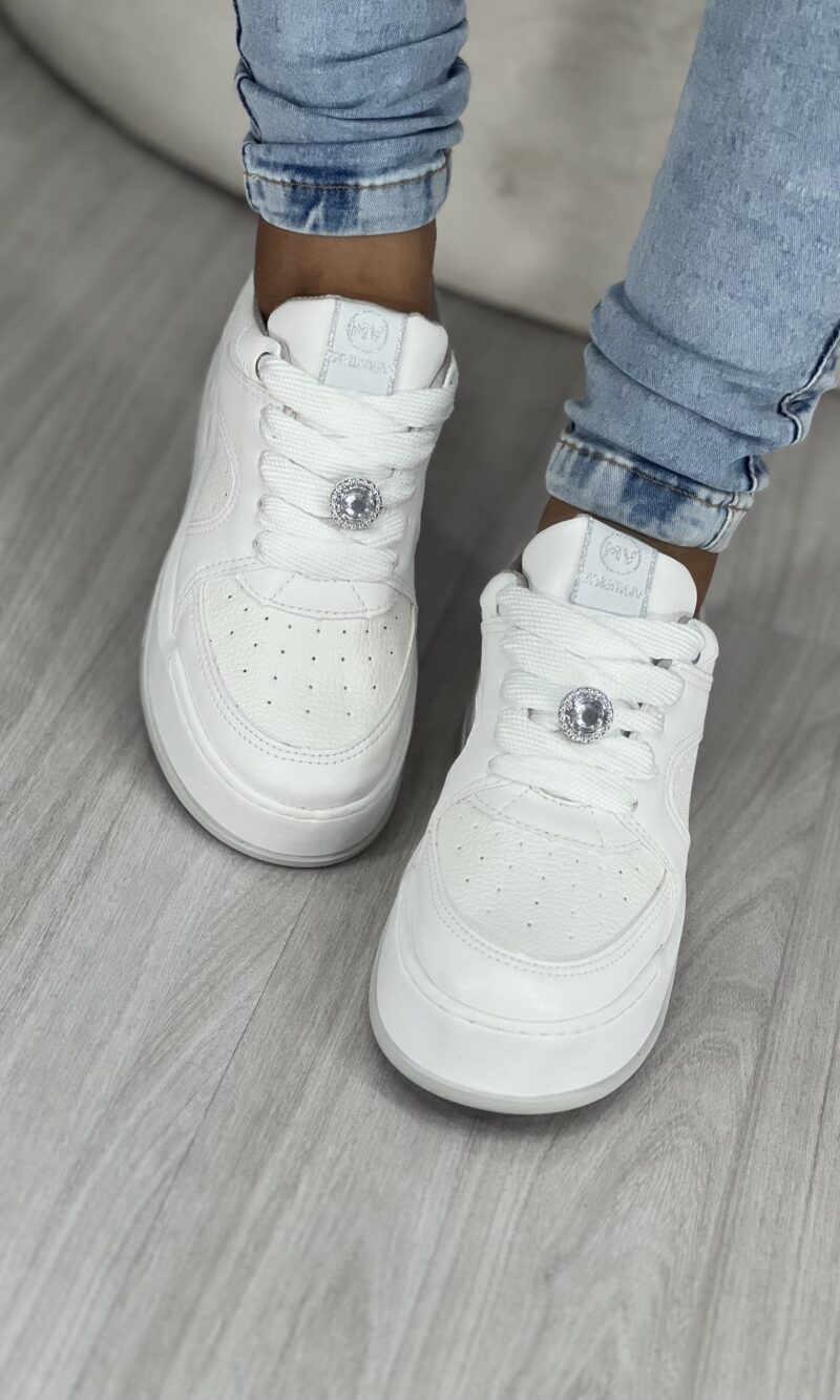 tênis casual branco via marte 061 001 08