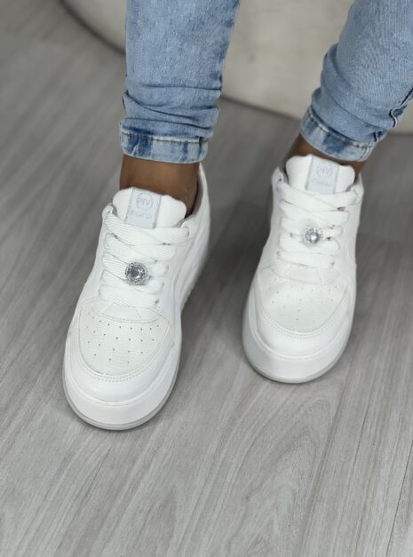 tênis casual branco via marte 061 001 08