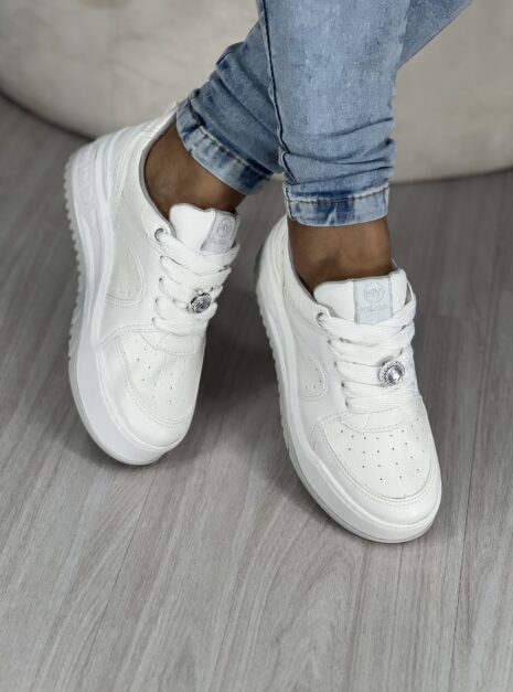 tênis casual branco via marte 061 001 08