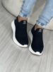 tênis knit via marte preto via marte 23 19001 01