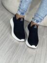 tênis knit via marte preto via marte 23 19001 01