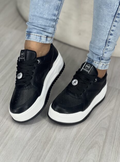 tênis casual preto via marte 061 001 02