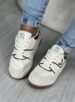 tênis casual bege/marrom off white/preto via marte 042 004 06