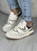 tênis casual bege/marrom off white/preto via marte 042 004 06