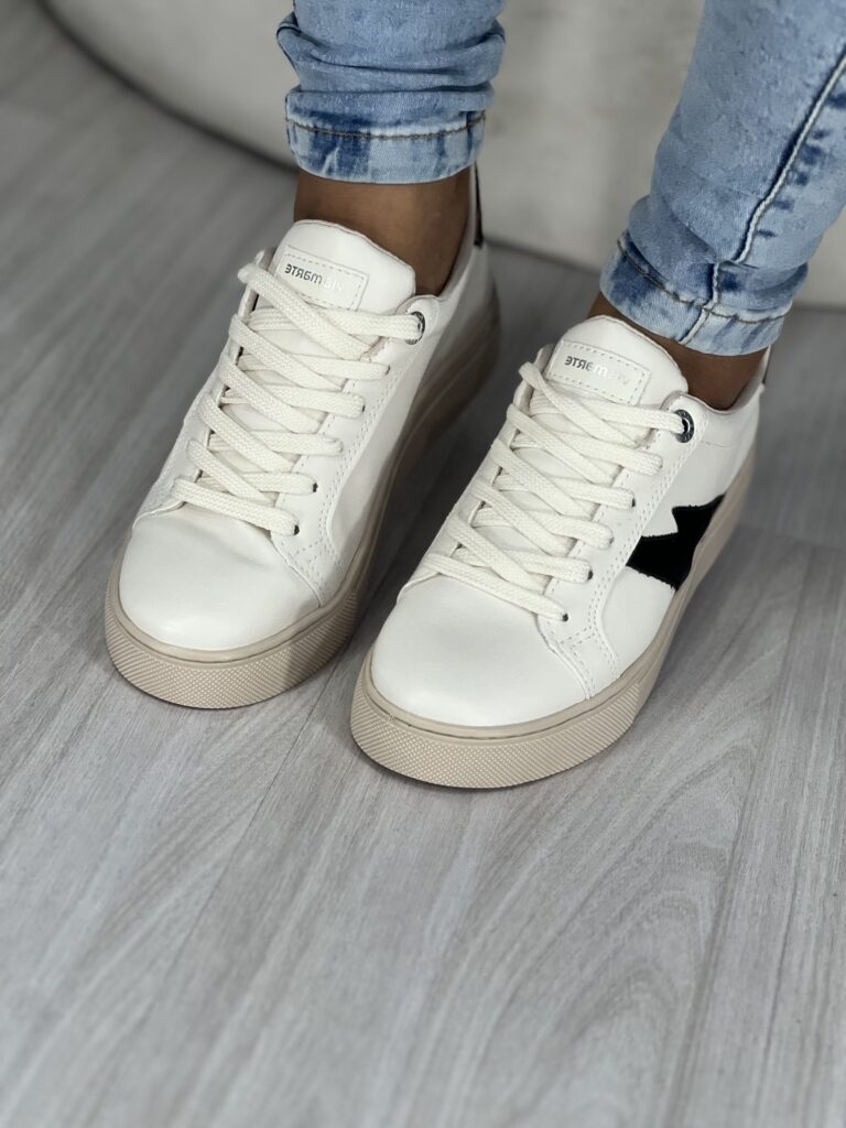 tênis casual marrom/off via marte 082 002 04 tênis casual marrom/off via marte 082 002 04