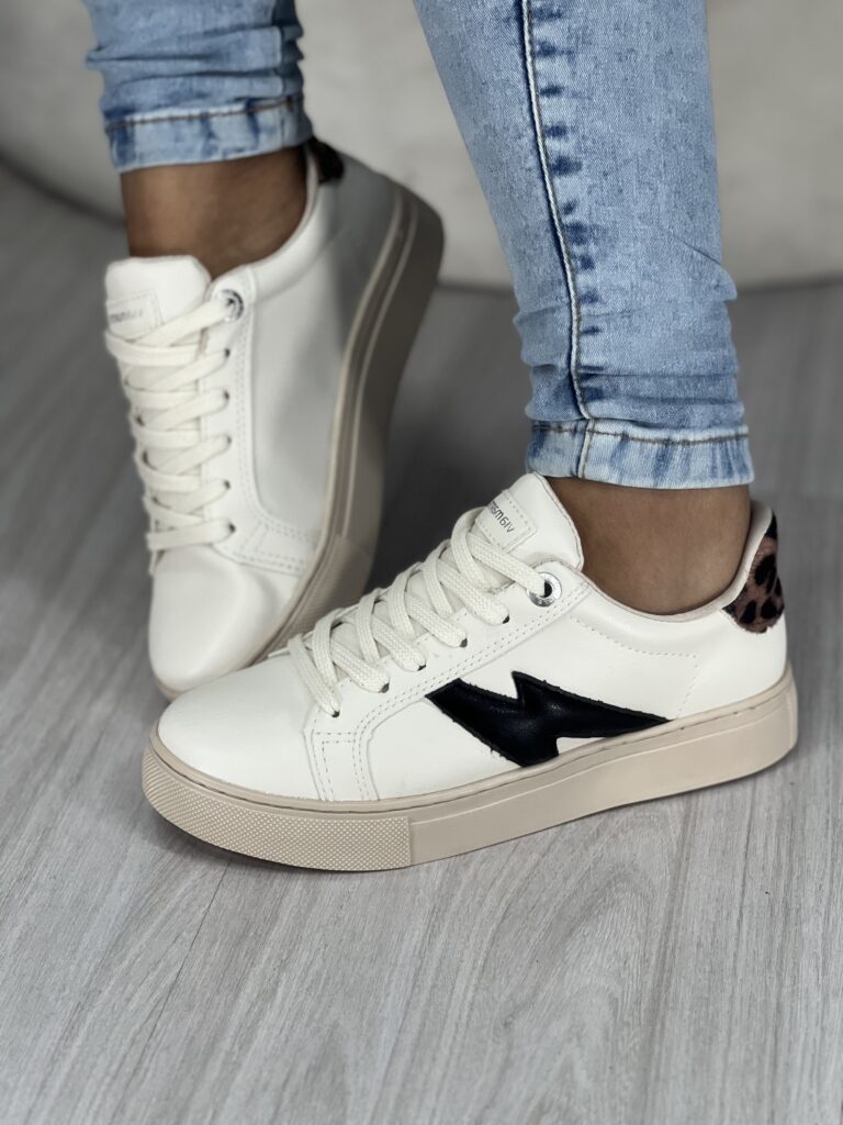 tênis casual marrom/off via marte 082 002 04 tênis casual marrom/off via marte 082 002 04