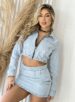 saia jeans paty lavagem clara