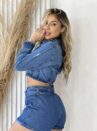 jaqueta jeans gabi lavagem escuro