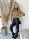 blusa térmica canelada com gola