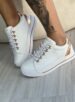 tênis snk branco/ rosé ramarim 24 93107