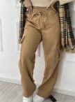 calça pantalona mônica bege