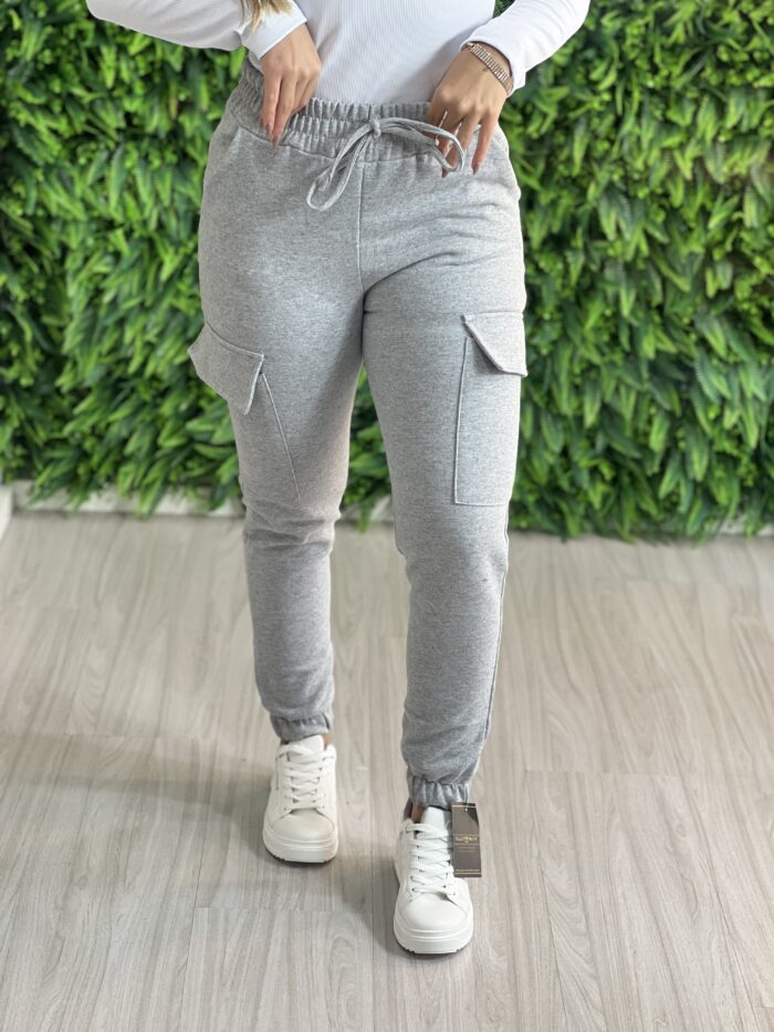 calça jogger moletom bianca cinza calça jogger moletom bianca cinza