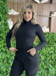 calça jogger moletom bianca marrom