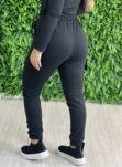 calça jogger moletom bianca marrom