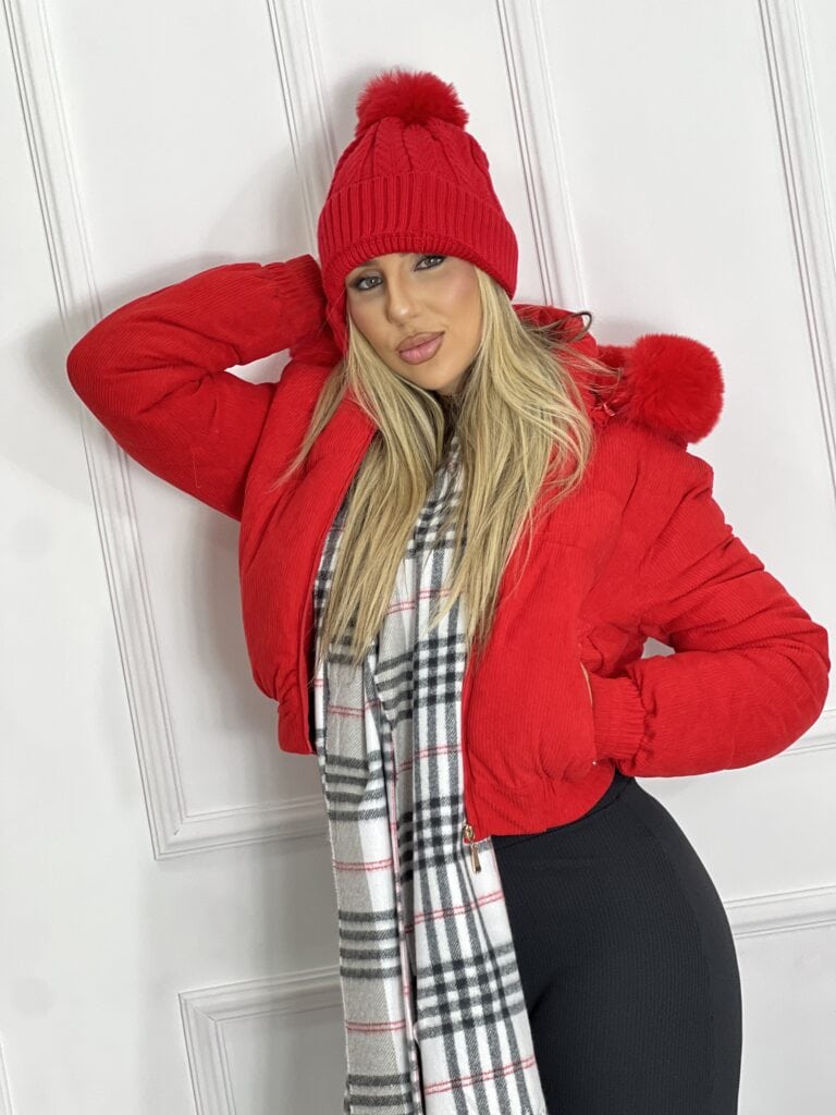 jaqueta puffer kelly vermelho
