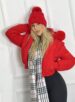 jaqueta puffer kelly vermelho