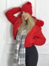 jaqueta puffer kelly vermelho