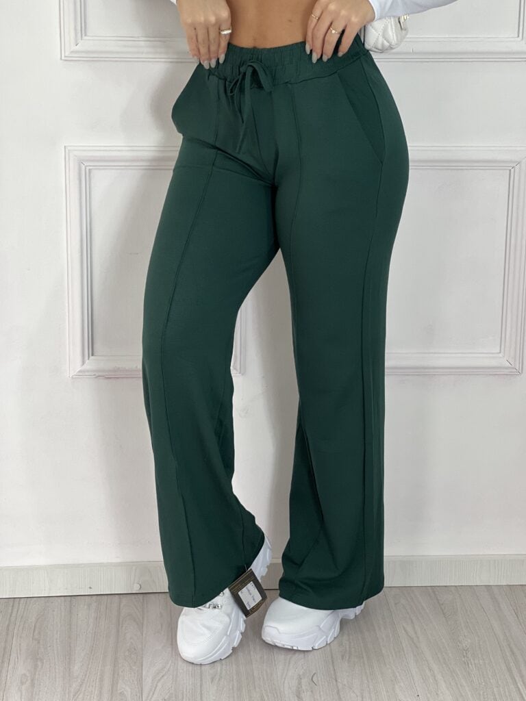 calça pantalona mari vermelho
