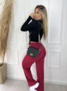 calça pantalona mari vermelho