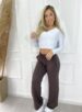 calça pantalona mari marrom
