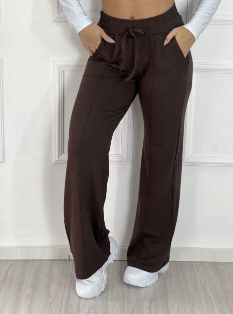 calça pantalona mari marrom