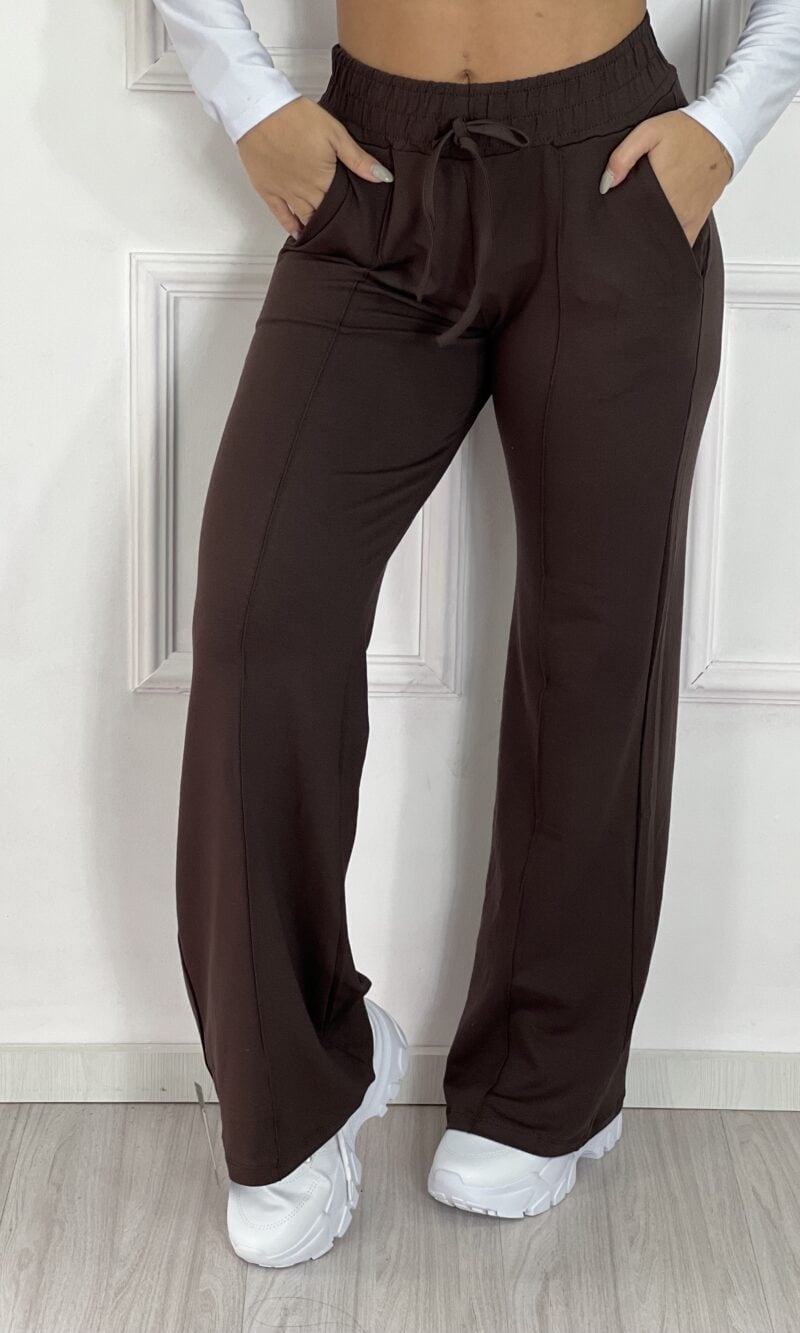 calça pantalona mari marrom