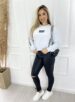 blusão moletom luxxo branco