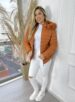 tênis casual pingente branco dourado via marte 093 009 07