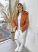 tênis casual pingente branco dourado via marte 093 009 07