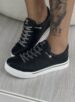 tênis casual brilho preto via marte 016 002 01