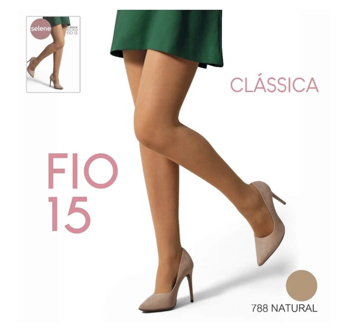 meia calça fio 15 natural