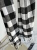 lenço flanelado xadrez preto