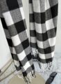 lenço flanelado xadrez preto