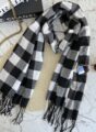 lenço flanelado xadrez preto