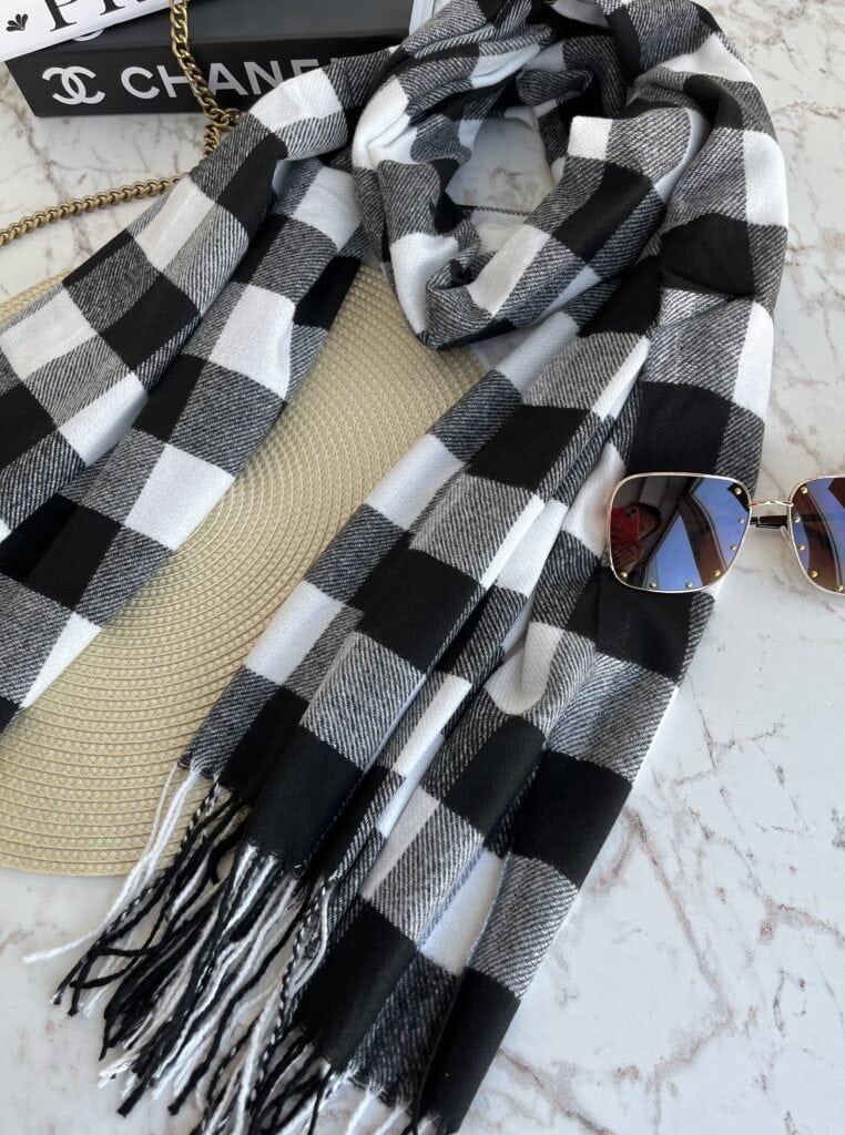 lenço flanelado xadrez preto lenço flanelado xadrez preto