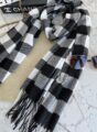lenço flanelado xadrez preto