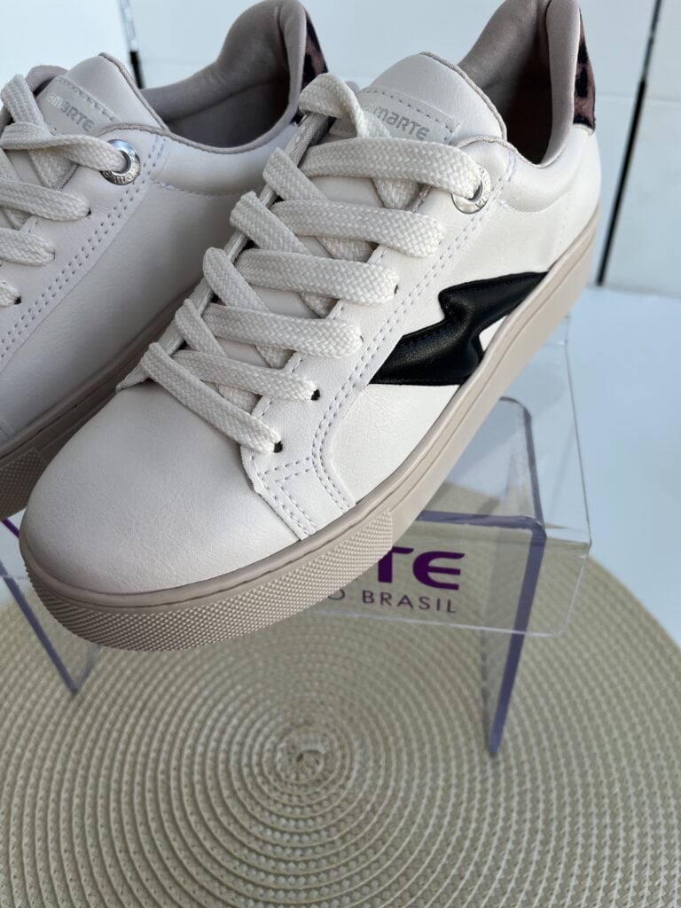 tênis casual marrom/off via marte 082 002 04 tênis casual marrom/off via marte 082 002 04