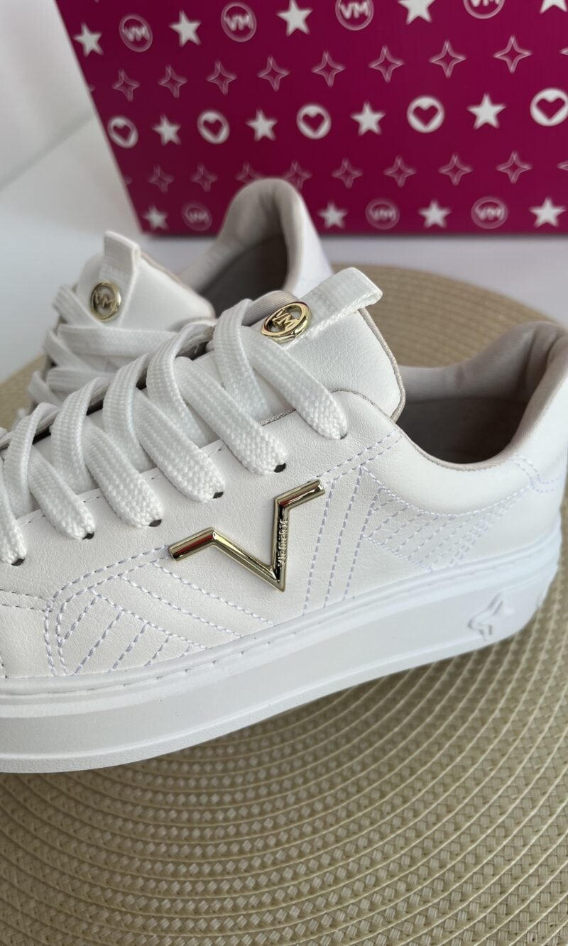 tênis casual branco via marte 055 003 01 tênis casual branco via marte 055 003 01
