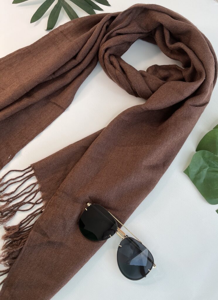 lenço liso marrom lenço liso marrom