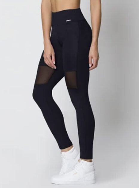 leggins com recorte cirre tule