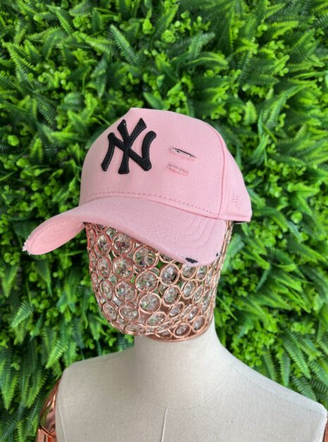 boné new era ny rosa/preto