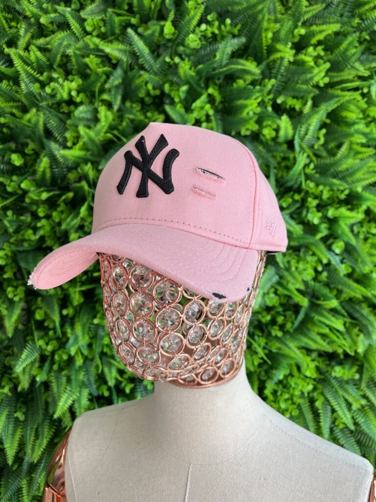 boné new era ny rosa/preto