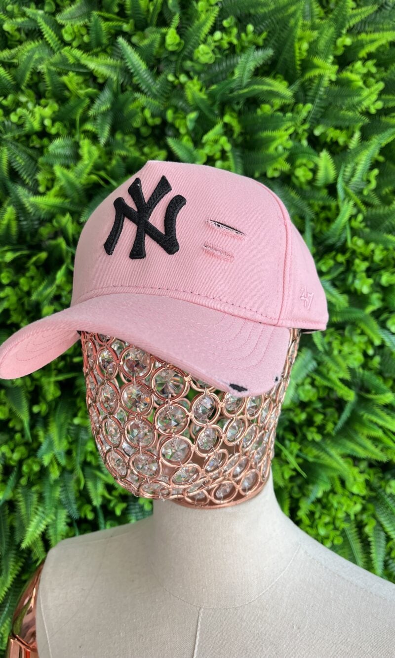boné new era ny rosa/preto