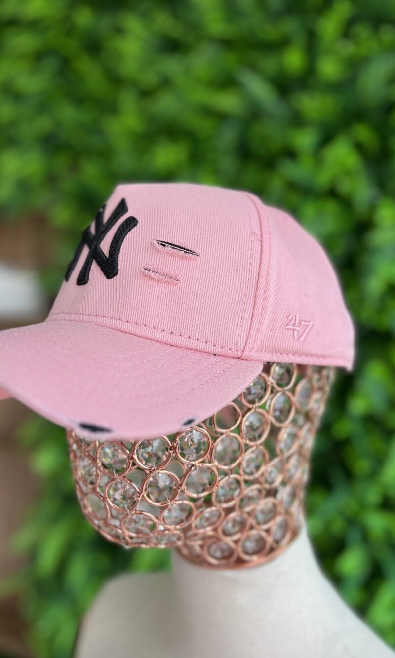 boné new era ny rosa/preto