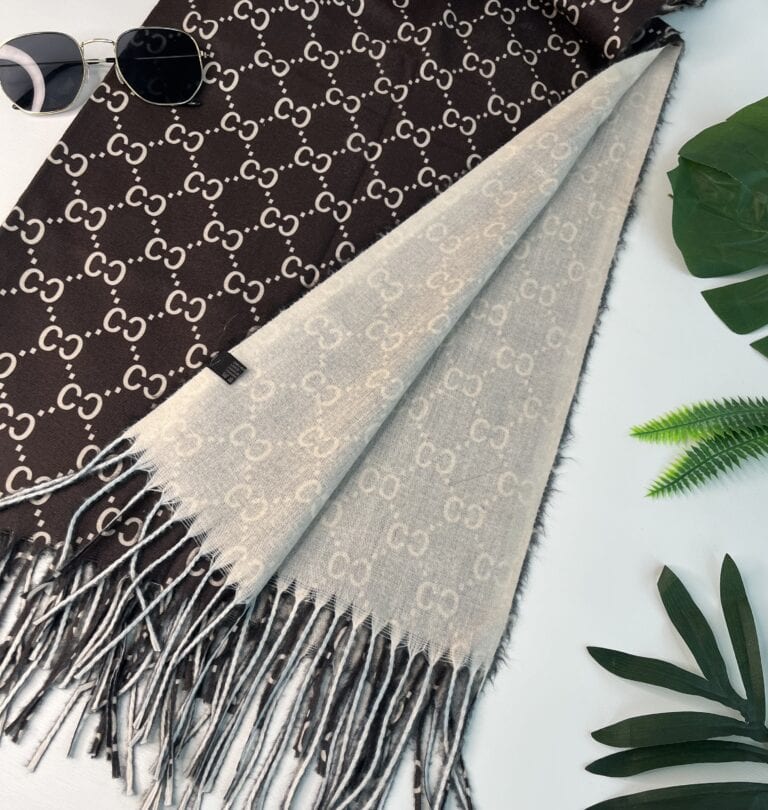 lenço franja cc marrom lenço franja cc marrom