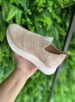 tênis knit aveia via marte 23 19001 01